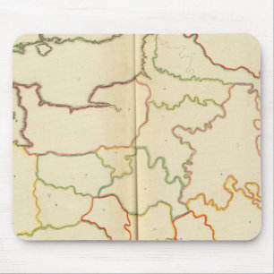 Overzichten hoofdsteden Frankrijk Muismat