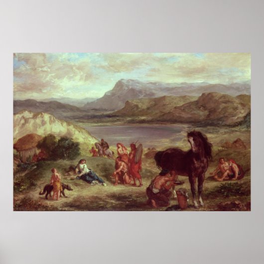 Ovid tussen de Scythianen, 1859 Poster (Voorkant)