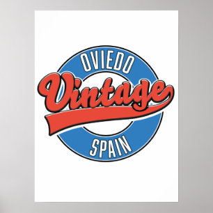 Oviedo spanje  logo T-Shirt Poster
