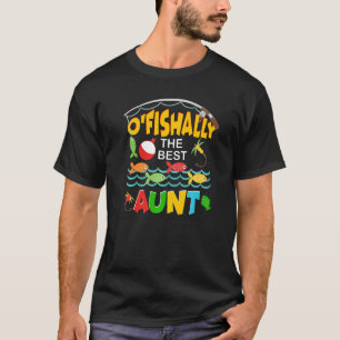 Ovisachtig de beste tante Fisheroman Cute Mam Fish T-shirt
