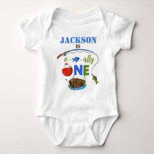 Ovisachtig ÉÉN baby bodysuite O-fish-ally Big ONE Romper