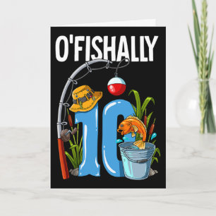 O'visserig 10 jaar oud 10e verjaardag vissen  kaart