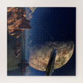 OVNI-Étranger Monde-Scifi Paysage Jigsaw Puzzle (Horizontal)