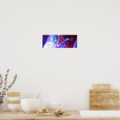 OVNI Magenta Dimension 36" x 12" Affiche horizonta (Cuisine)