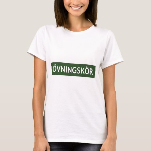 ÖVNINGSKÖR ("studentenchauffeur" of "leerling") T-shirt (Voorkant)