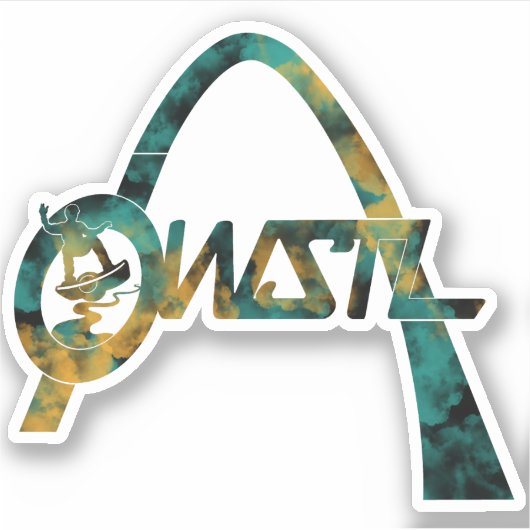 OW STL Logo Sticker Tie Dye (Voorkant)