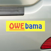 OWE-Bama Bumpersticker (Op auto)