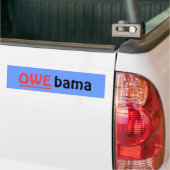 OWE-Bama Sticker, blauw Bumpersticker (Op Truck)