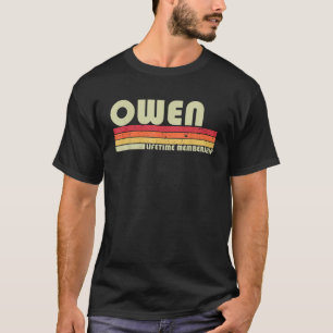 OWEN Achternaam Funny Retro Vintage 80s 90s Verjaa T-shirt