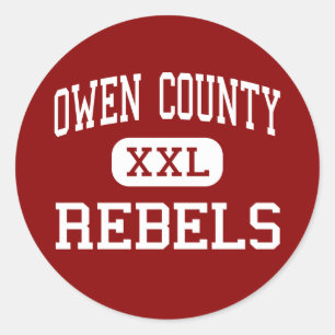 Owen County - Rebellen - High - Owenton Kentucky Ronde Sticker