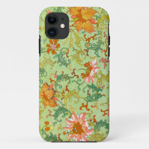 Owen Jones bloemenpatroon groene achtergrond iPhone 11 Hoesje