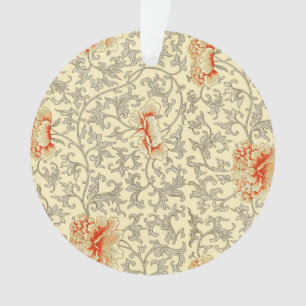 Owen Jones Vintage Patroon: Koraal Bloemig Grijs Ornament