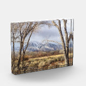 Owens Valley Mountain Uitzicht van Mt. Tom Fotoblokken (Links)