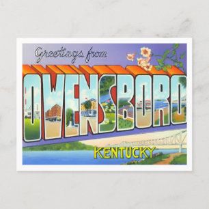 Owensboro, Kentucky  Big Letters Briefkaart
