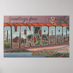 Owensboro, Kentucky - Grote letterscènes Poster