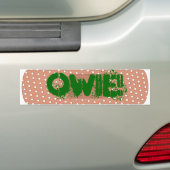 Owie! Bumpersticker (Op auto)