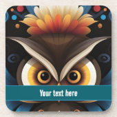 Owl 6 bier onderzetter (Voorkant)