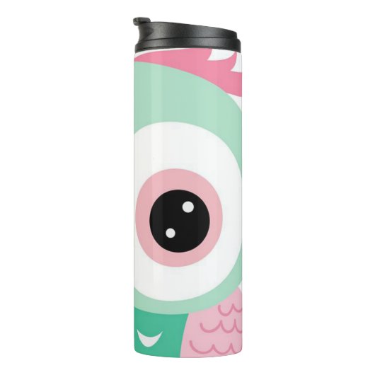 Owl Abstract Thermosbeker (Geroteerd rechts)