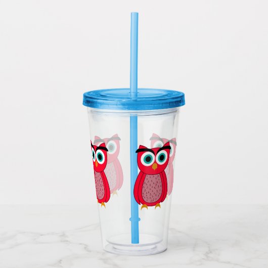 Owl Acryl Drinkbeker (Voorkant)