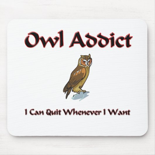 Owl Addict Muismat (Voorkant)