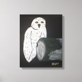Owl Afbeelding Ledge Canvas Afdruk (Voorkant)