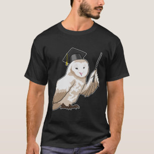 Owl als leraar met wijzer t-shirt
