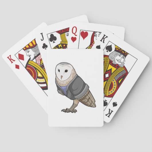 Owl als secretaris pokerkaarten (Achterkant)