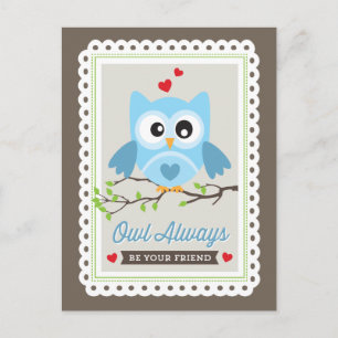 Owl Altijd! Door Origami Prints Valentijn Briefkaa Feestdagenkaart