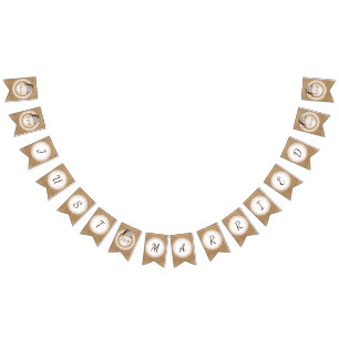 Owl Altijd liefde je Casual bruiloft gewoon getrou Vlaggetjes