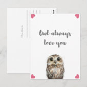 Owl Altijd van je houden Briefkaart (Voorkant / Achterkant)