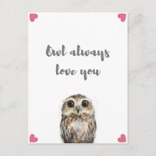 Owl Altijd van je houden Briefkaart