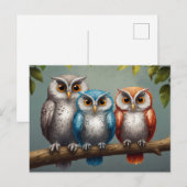 Owl Altijd van je houden Briefkaart (Voorkant / Achterkant)