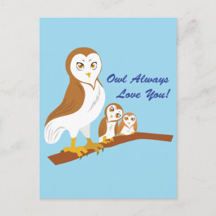 Owl altijd van je houden! briefkaart