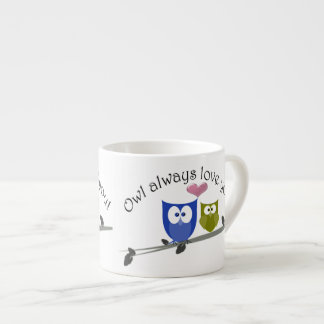 Owl altijd van je houden, schattige Owls Espresso  Kop
