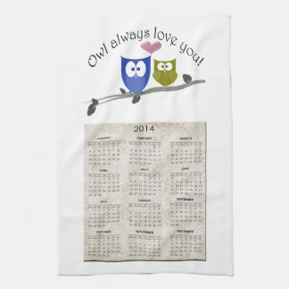 Owl altijd van je, keukenhanddoek uit 2013