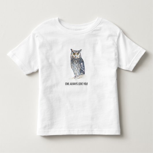 Owl Altijd van je T-shirt (Voorkant)