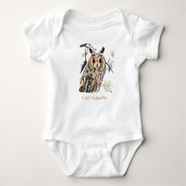 Owl among pines romper