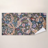 Owl and Flowers, William Morris Badhanddoek (Badhanddoek)