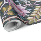 Owl and Flowers, William Morris Cadeaupapier (Rol Hoek)