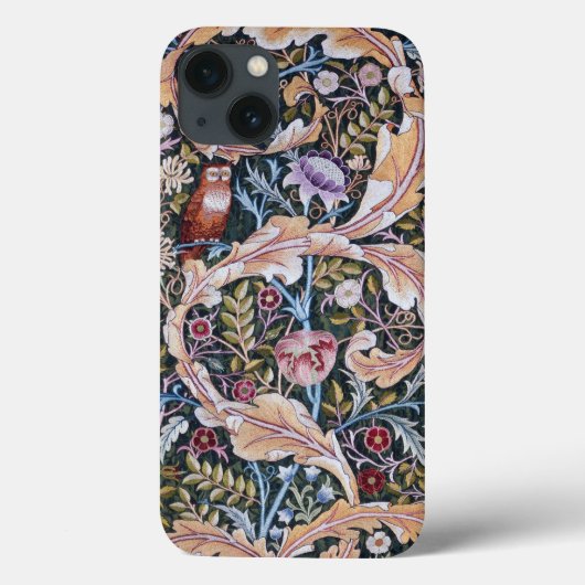 Owl and Flowers, William Morris Case-Mate iPhone Case (Achterkant)