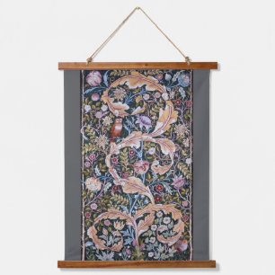 Owl and Flowers, William Morris Hangend Wandkleed
