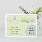 Owl Announcement Aankondiging (Staand voorkant)