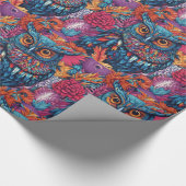 Owl Art Drawing Cadeaupapier (Hoek)