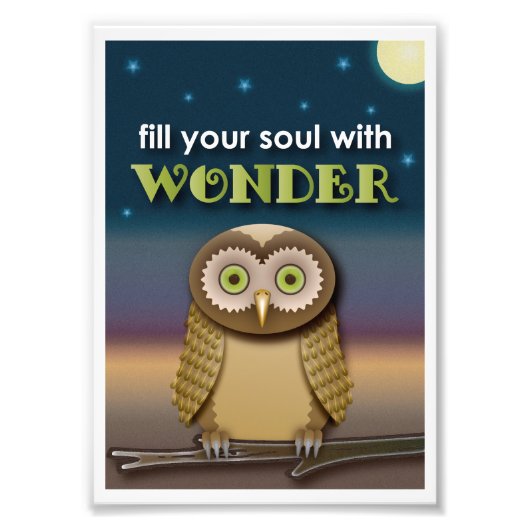 Owl Art Print Foto Afdruk (Voorkant)