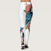 Owl Art Tattoo Design Dames Leggings (Dos)