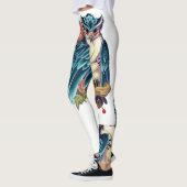 Owl Art Tattoo Design Dames Leggings (Gauche)
