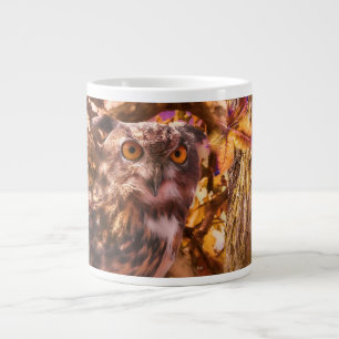 OWL AUTUMN MOON RISING EXTRA GROTE BEKER