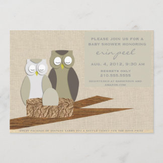Owl Baby shower nodigt uit Kaart