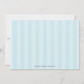 Owl Baby Shower-uitnodigingen nodigt blauw uit Kaart (Achterkant)