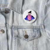 Owl Badge Ronde Button 5,7 Cm (In situ)